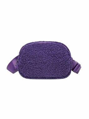 Purple Sherpa Belt Bag New Without Tags